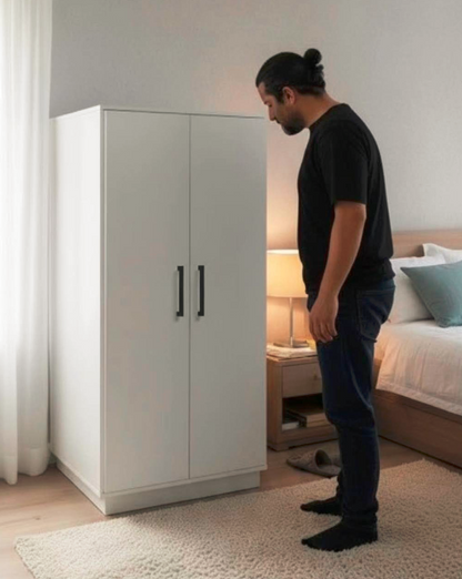 Rotating Wooden Shoe Storage Cabinet